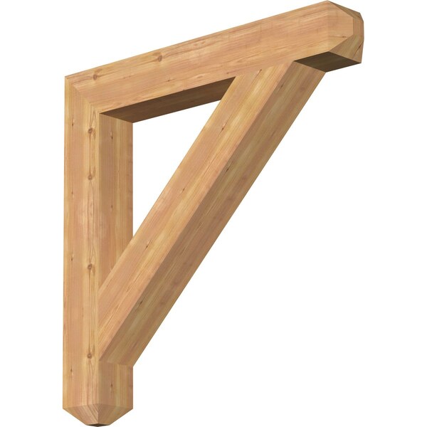 Ekena Millwork Traditional Craftsman Smooth Bracket, Western Red Cedar, 5 1/2"W x 40"D x 40"H BKT06X40X40TRA04SWR - main